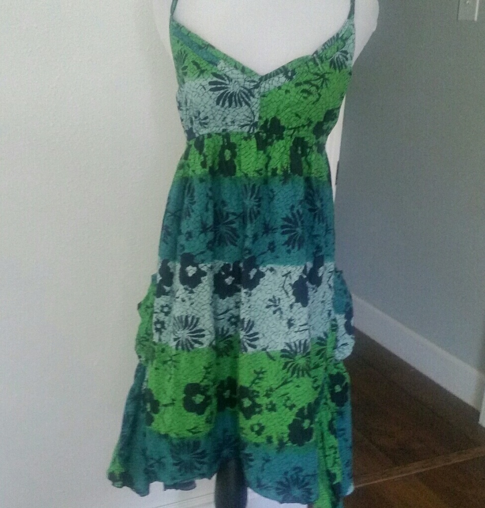 BB Dakota Camisole Sun Dress Floral Ruffles D7 - Picture 1 of 6